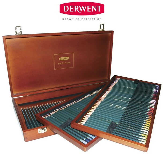 LAPIS COR DERWENT ARTISTS 120 CORES MADEIRA