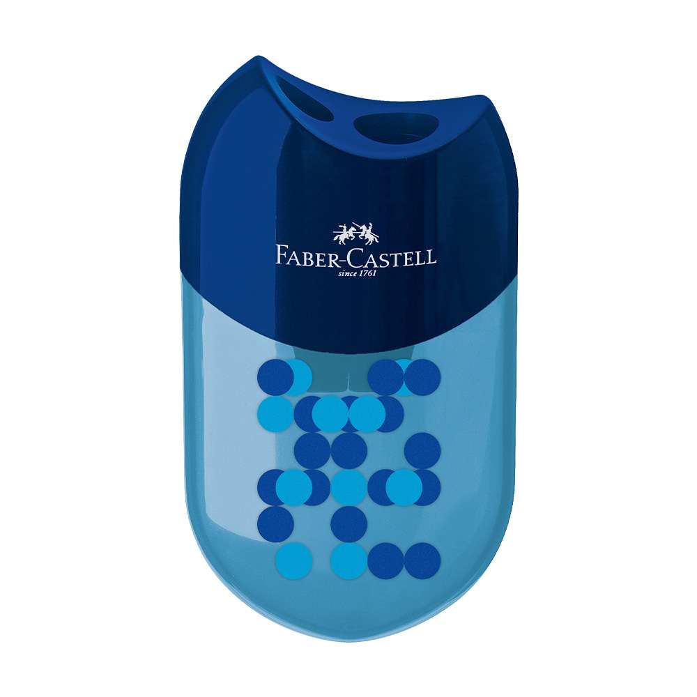 APONTADOR DUPLO FABER C/ DEPOSITO TWO TONE