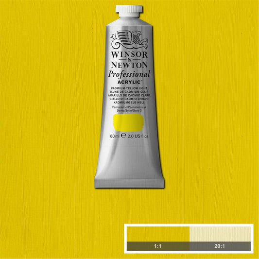 ACRILICA WINSOR NEWTON PROFISSIONAL 60ML 462 CADMIUM YELLOW LIGHT ROW S3