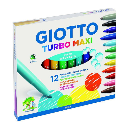 CANETA HIDROCOR GIOTTO TURBO MAXI 12 CORES