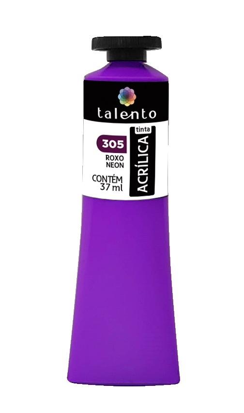 ACRILICA TALENTO 037ML 305 ROXO NEON