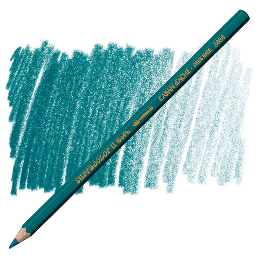 LAPIS AQUARELAVEL CARAN D´ACHE SUPRACOLOR 180 MALACHITE GREEN 3888180