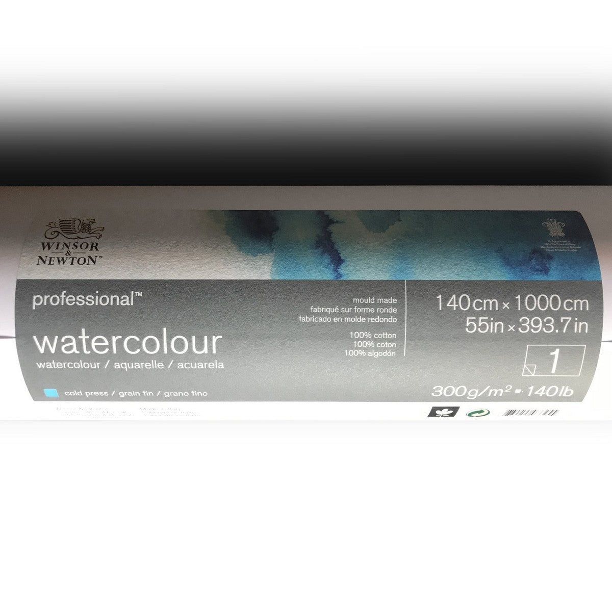 PAPEL AQUARELA WINSOR NEWTON 100% ALGODAO 1,4X10M 300G 6665001