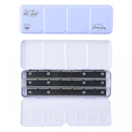 ESTOJO AQUARELA WHITE NIGHTS VAZIO 21 FULL PANS METAL