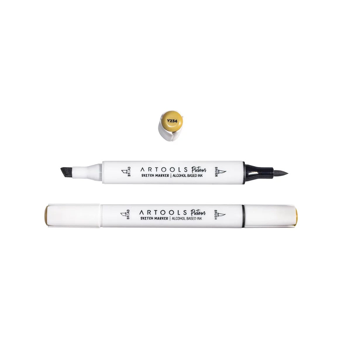 MARCADOR ARTOOLS PICTOM PONTA DUPLA LIGHT RAW SIENNA (Y234)