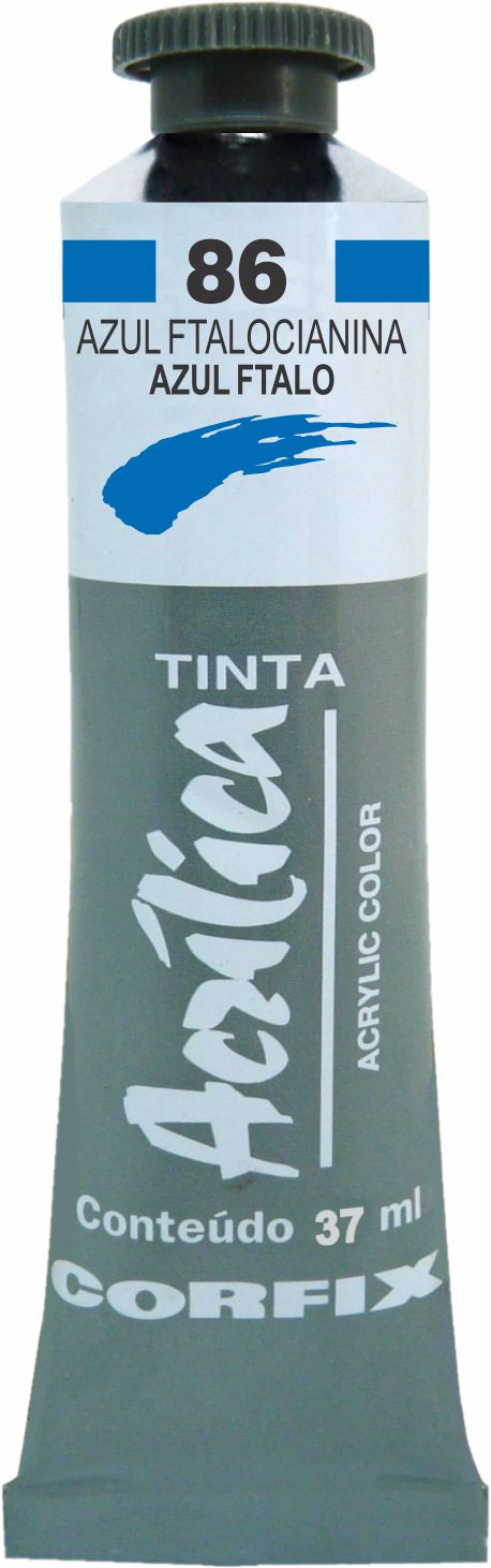 ACRILICA CORFIX 37ML 86 AZUL FTALOCIANINA