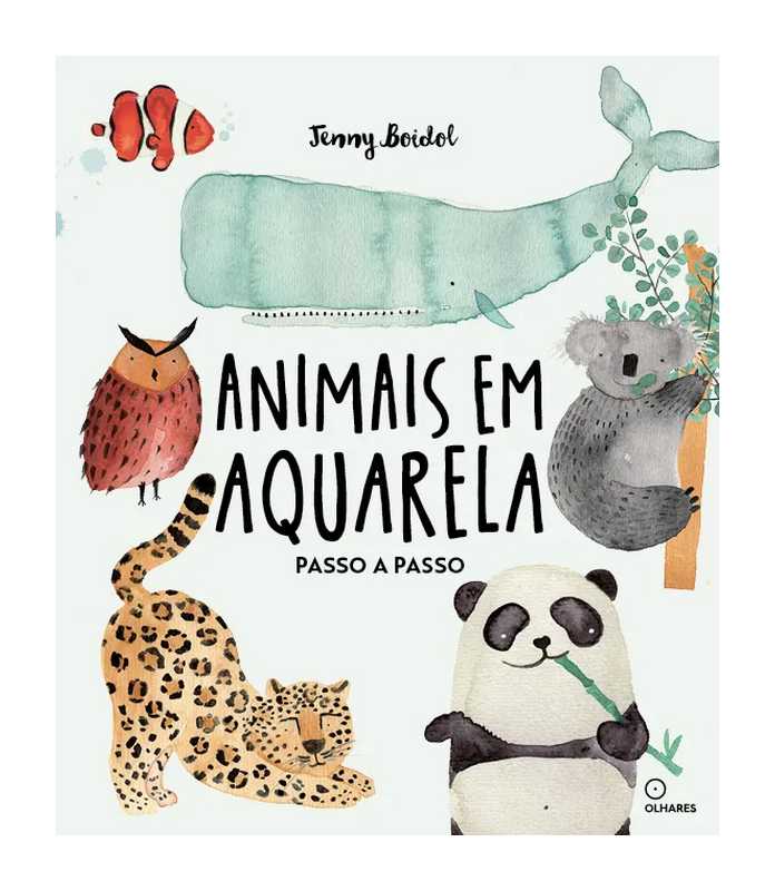 LIVRO "ANIMAIS EM AQUARELA" JENNY BOIDOL