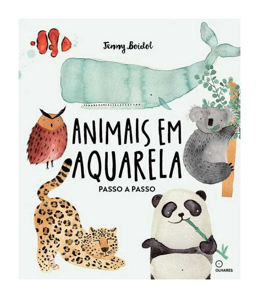 LIVRO "ANIMAIS EM AQUARELA" JENNY BOIDOL