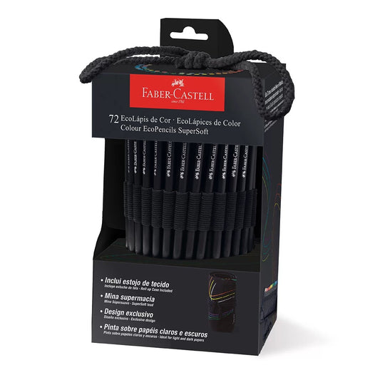 LAPIS COR FABER SUPERSOFT 072 CORES ESTOJO DE TECIDO