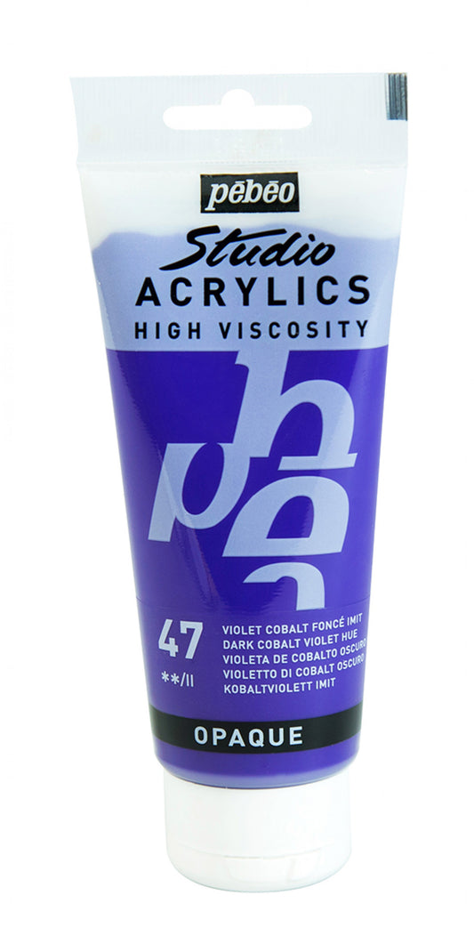 ACRILICA PEBEO STUDIO HV  100ML 47 VIOLETA DE COBALTO 831047