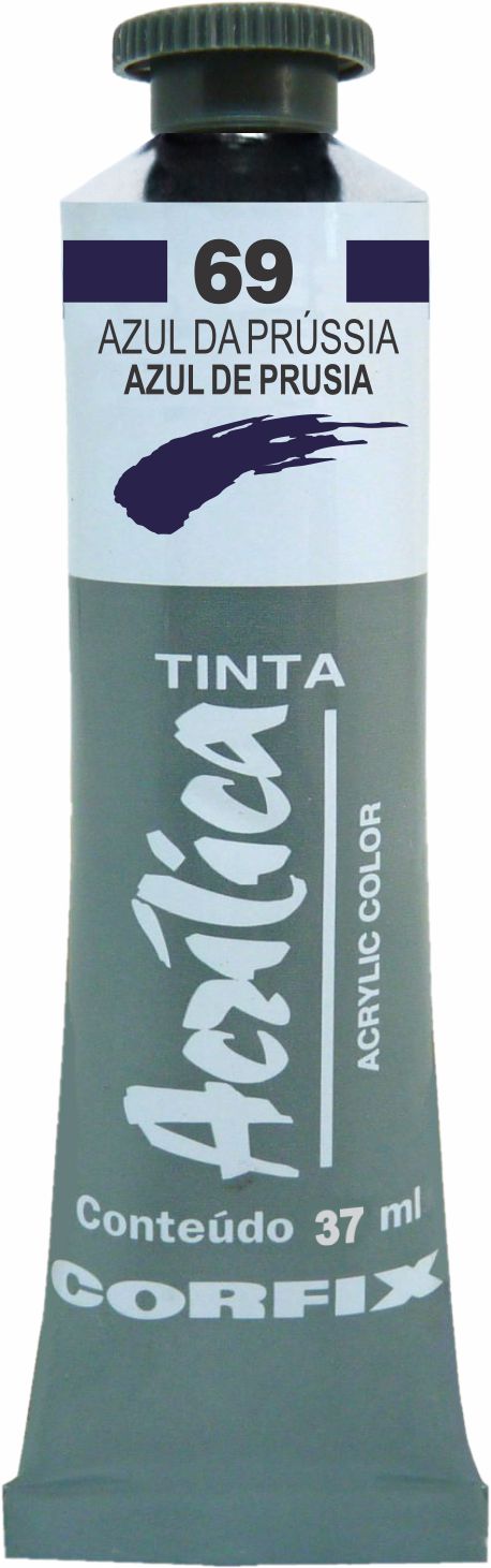 ACRILICA CORFIX 37ML 69 AZUL DA PRUSSIA