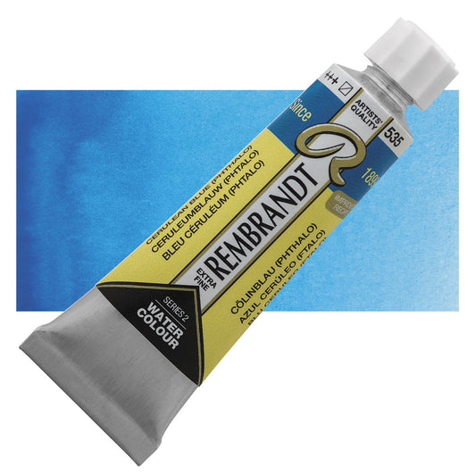 AQUARELA TALENS REMBRANDT 10ML 535 CERULEAN BLUE PHTHALO