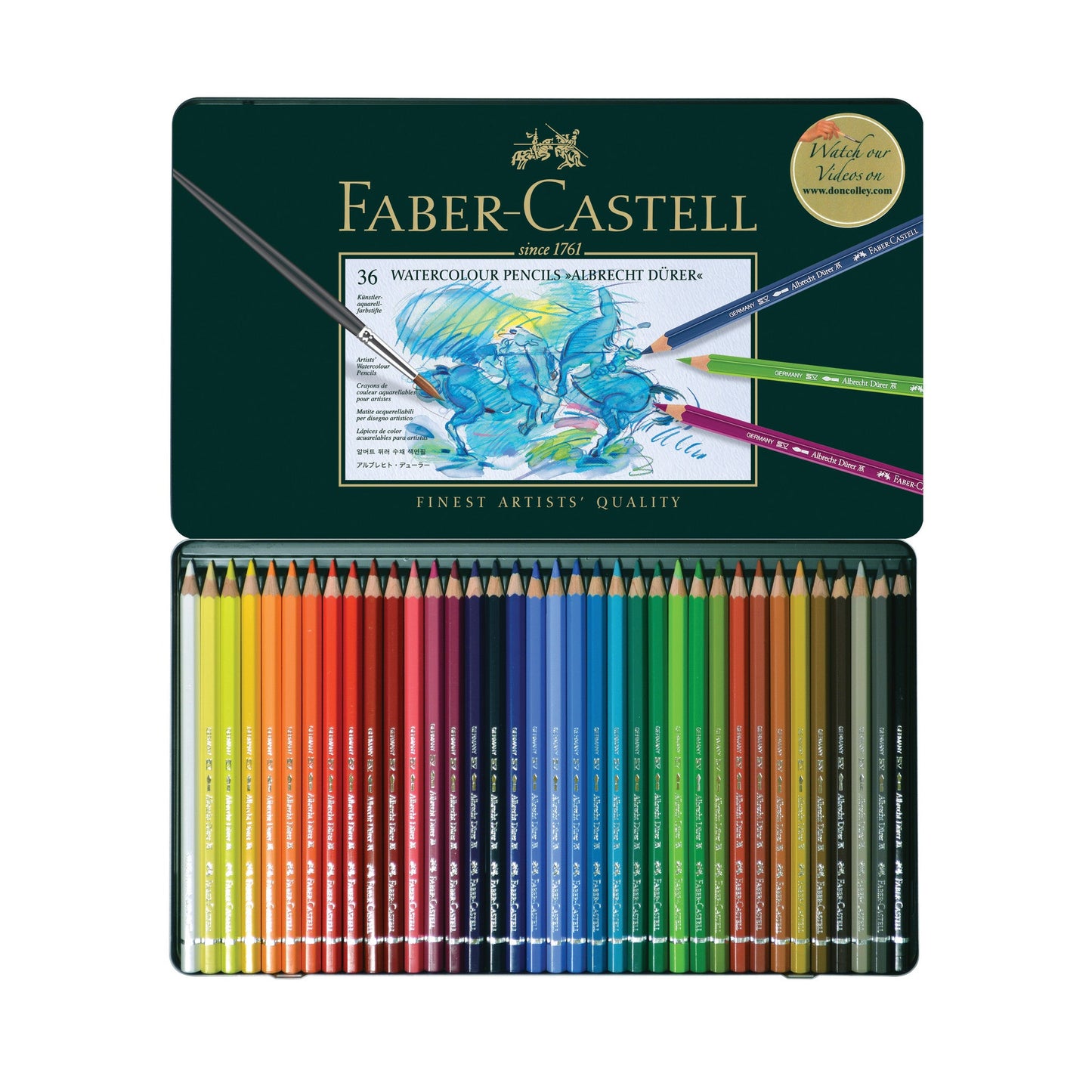LAPIS AQUARELAVEL FABER CASTELL A. DURER 036 CORES 117536