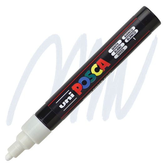 CANETA POSCA PC-5M 01 BRANCO