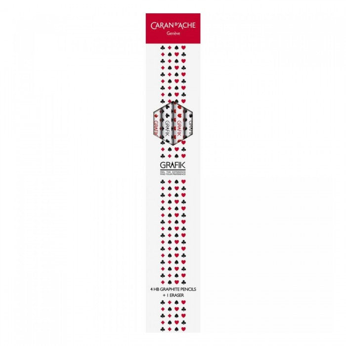 LAPIS GRAFITE CARAN D´ACHE GRAFIK HB C/ 04 UN + BORRACHA