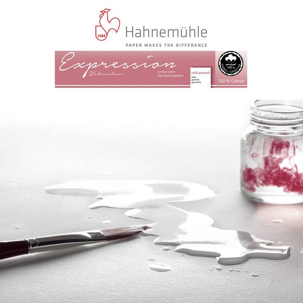 BLOCO HAHNEMUHLE EXPRESSION 300g/m2 GRANA FINA 30x30 25FLS