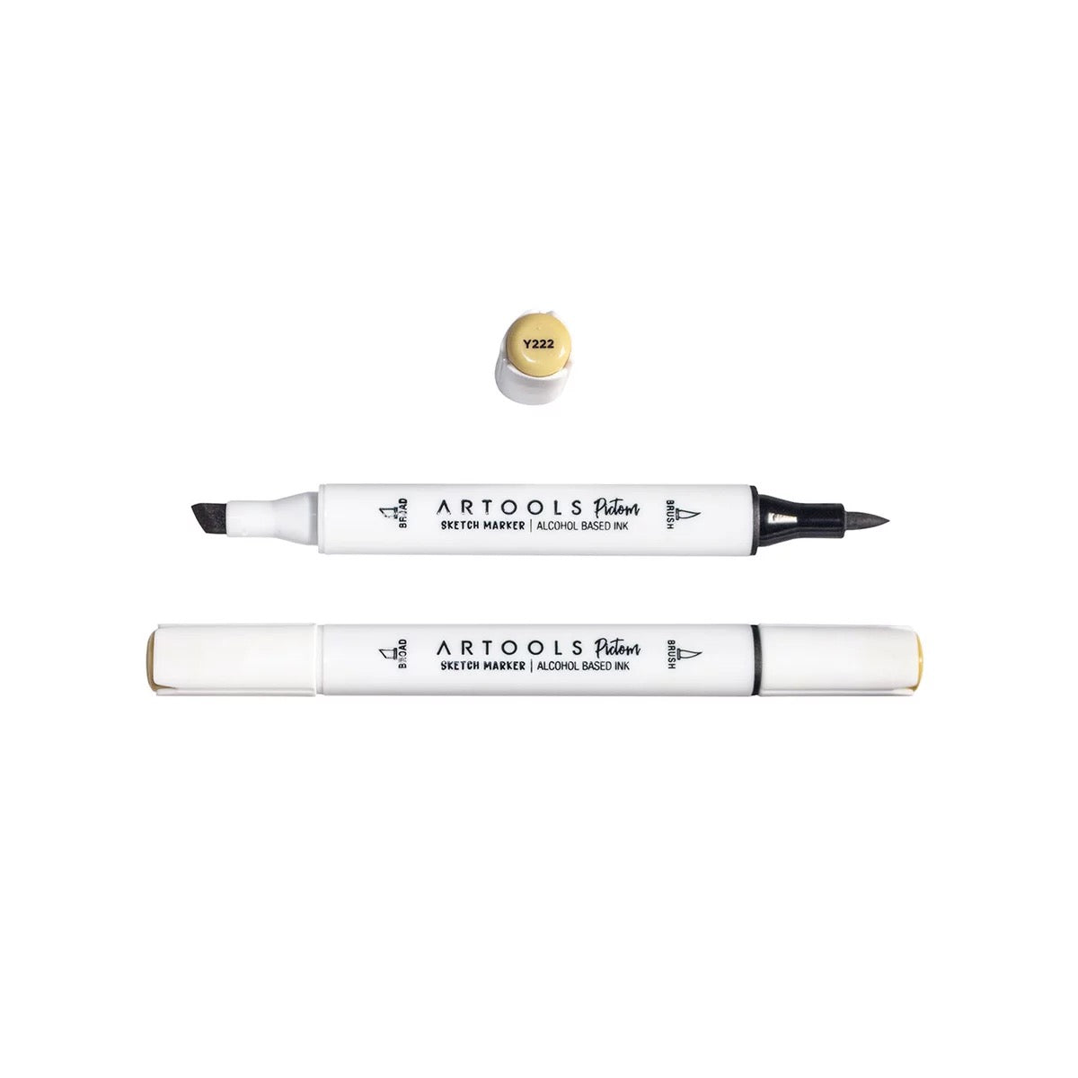 MARCADOR ARTOOLS PICTOM PONTA DUPLA DULL YELLOW (Y222)