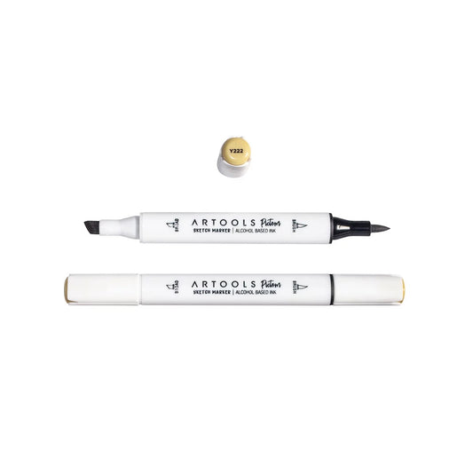 MARCADOR ARTOOLS PICTOM PONTA DUPLA DULL YELLOW (Y222)