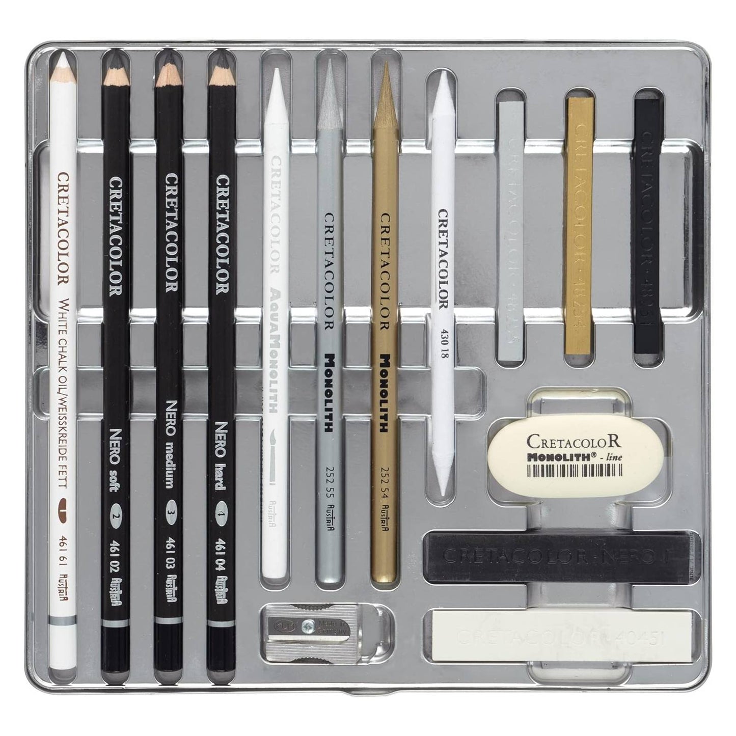 ESTOJO LAPIS ESBOCO CRETACOLOR THE DIAMOND BOX 15 PECAS