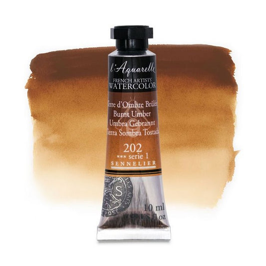 AQUARELA SENNELIER L'AQUARELLE 202 BURNT UMBER 10ML S1