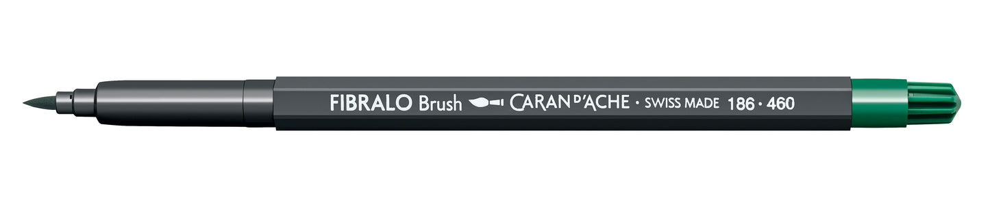 CANETA FIBRALO BRUSH 460 VERDE ESCURO 186460