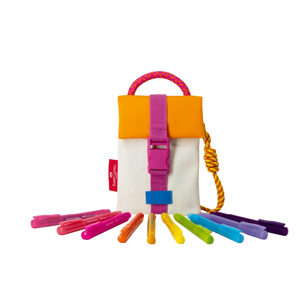 ESTOJO FINE PEN SHOULDER SUMMER 10 CORES + BAG