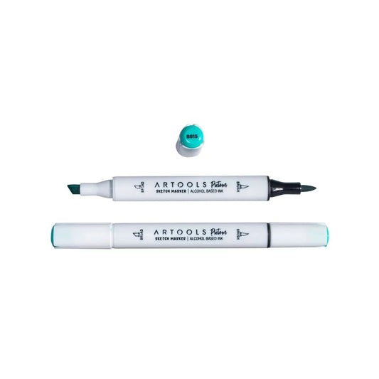 MARCADOR ARTOOLS PICTOM PONTA DUPLA MINT LIGHT GREEN (B815)