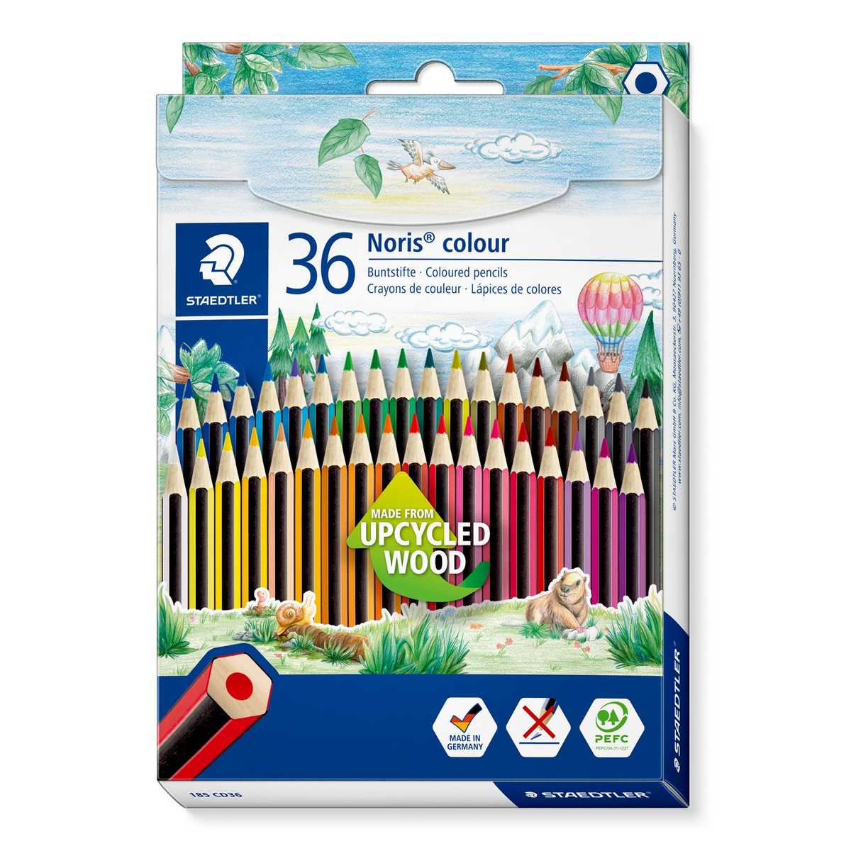 LAPIS COR STAEDTLER NORIS 36 CORES WOPEX 185C36