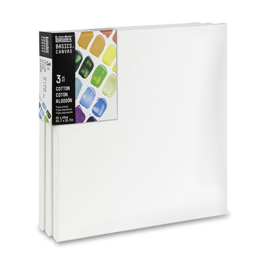TELA LIQUITEX BASICS SET 40x40cm COM 03 UNIDADES