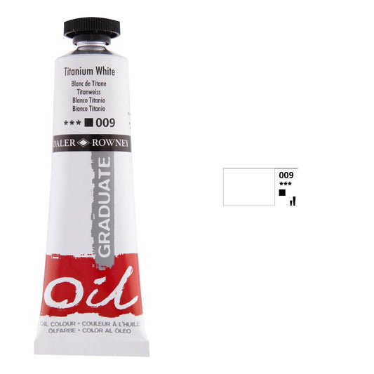 OLEO DALER ROWNEY GRADUATE 38ML 009 TITANIUM WHITE