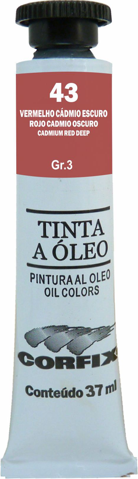 OLEO CORFIX 37ML 43 VERM.CADMIO ESCURO