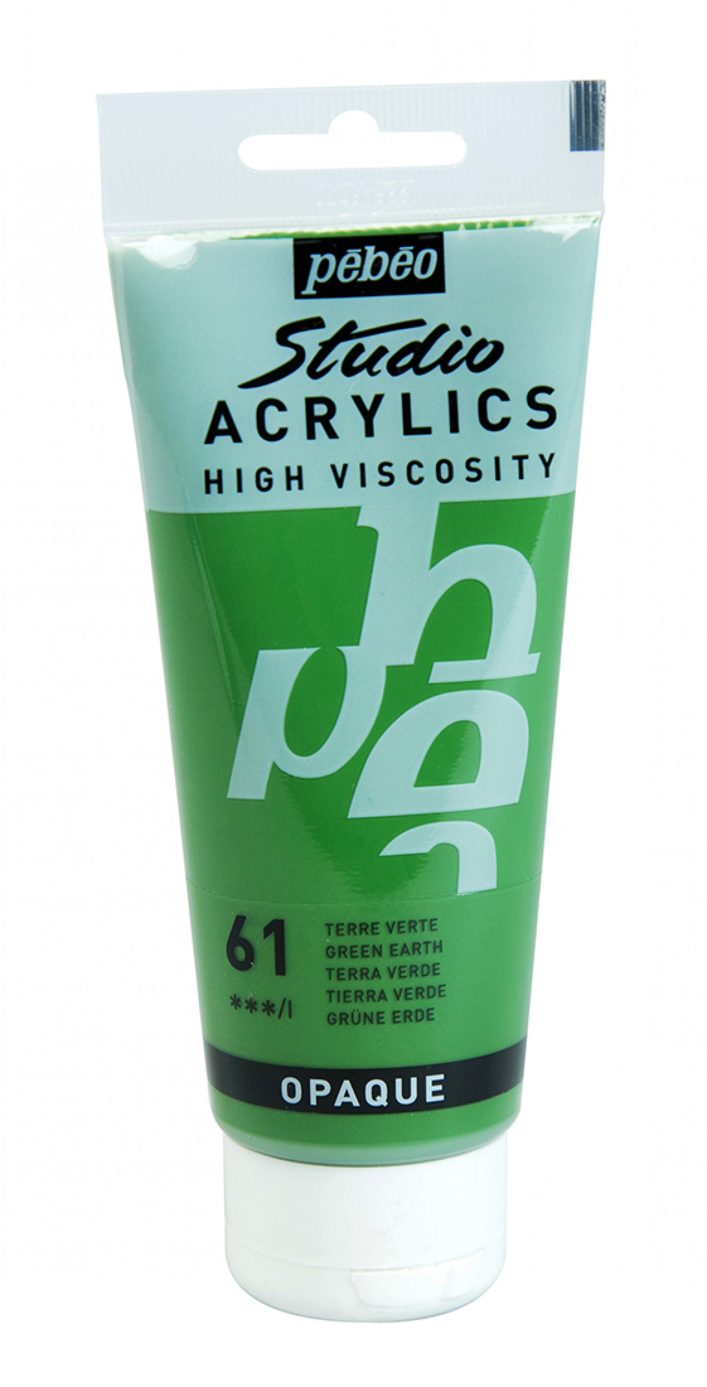 ACRILICA PEBEO STUDIO HV  100ML 61 TERRA VERDE  831061