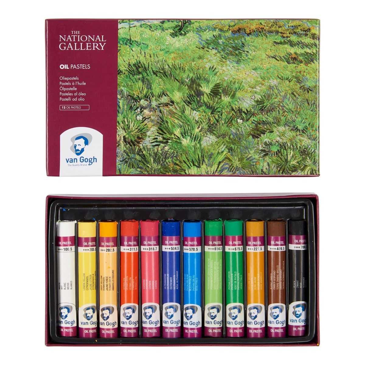 PASTEL OLEOSO TALENS VAN GOGH 12 CORES NATIONAL GALLERY
