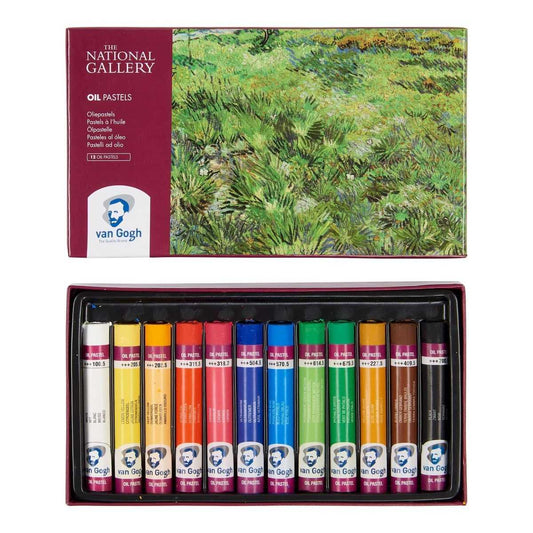 PASTEL OLEOSO TALENS VAN GOGH 12 CORES NATIONAL GALLERY