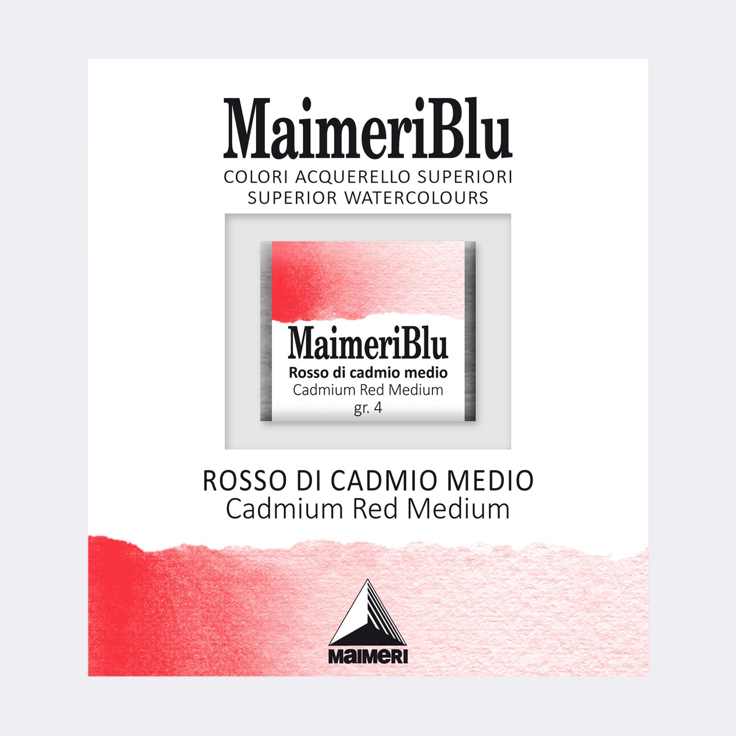 AQUARELA MAIMERIBLU ARTISTS HALF PAN 228 CADMIUM RED MEDIUM