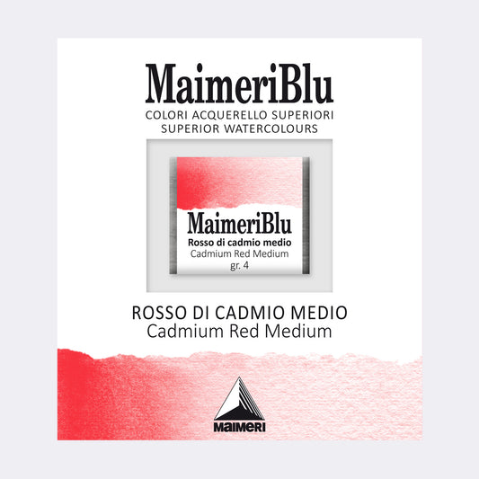 AQUARELA MAIMERIBLU ARTISTS HALF PAN 228 CADMIUM RED MEDIUM