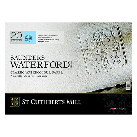 BLOCO SAUNDERS WATERFORD (CUTHBERTS) GRANA FINA 36X51 20 FLS