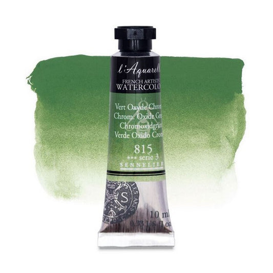 AQUARELA SENNELIER L'AQUARELLE 815 CHROM OXIDE GREEN 10ML S3