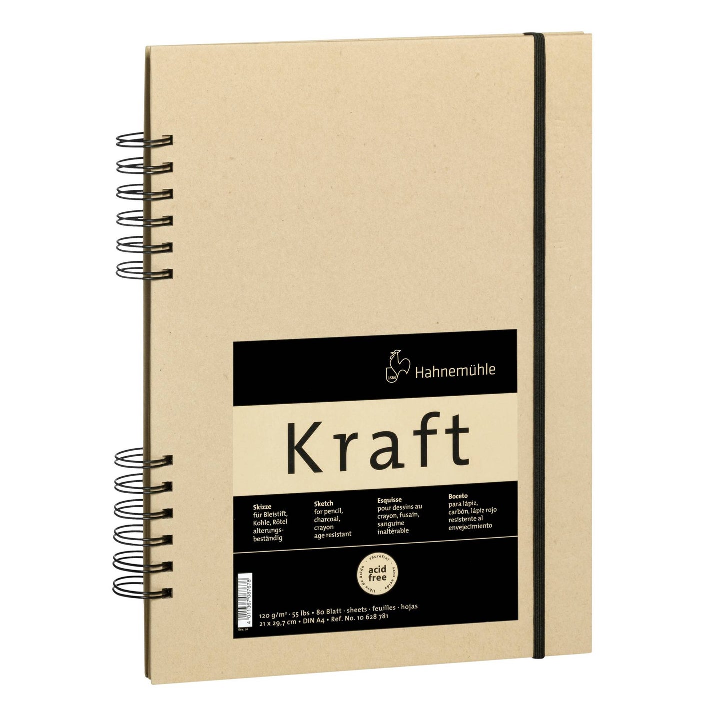 SKETCH BOOK HAHNEMUHLE KRAFT 120g/m2 A4 80 FOLHAS