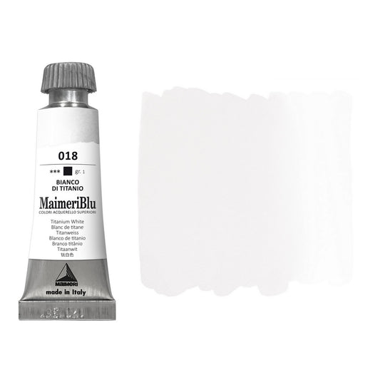 AQUARELA MAIMERIBLU ARTISTS 018 TITANIUM WHITE 12ML S2