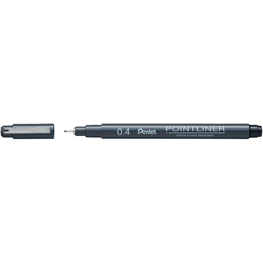 CANETA PENTEL POINTLINER 0,4MM PRETA