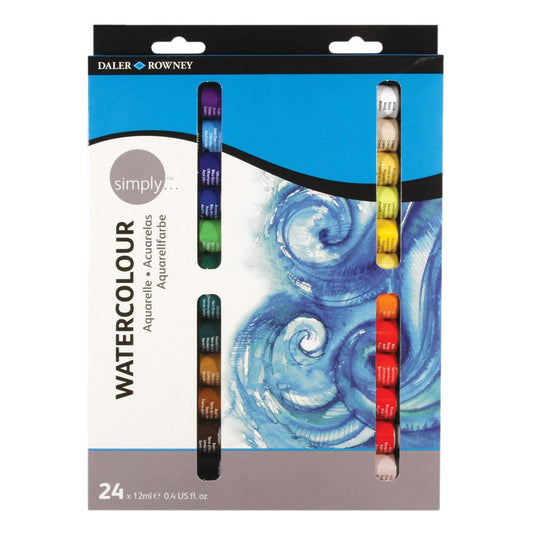 ESTOJO AQUARELA DALER ROWNEY SIMPLY 24 TUBOS 12ML
