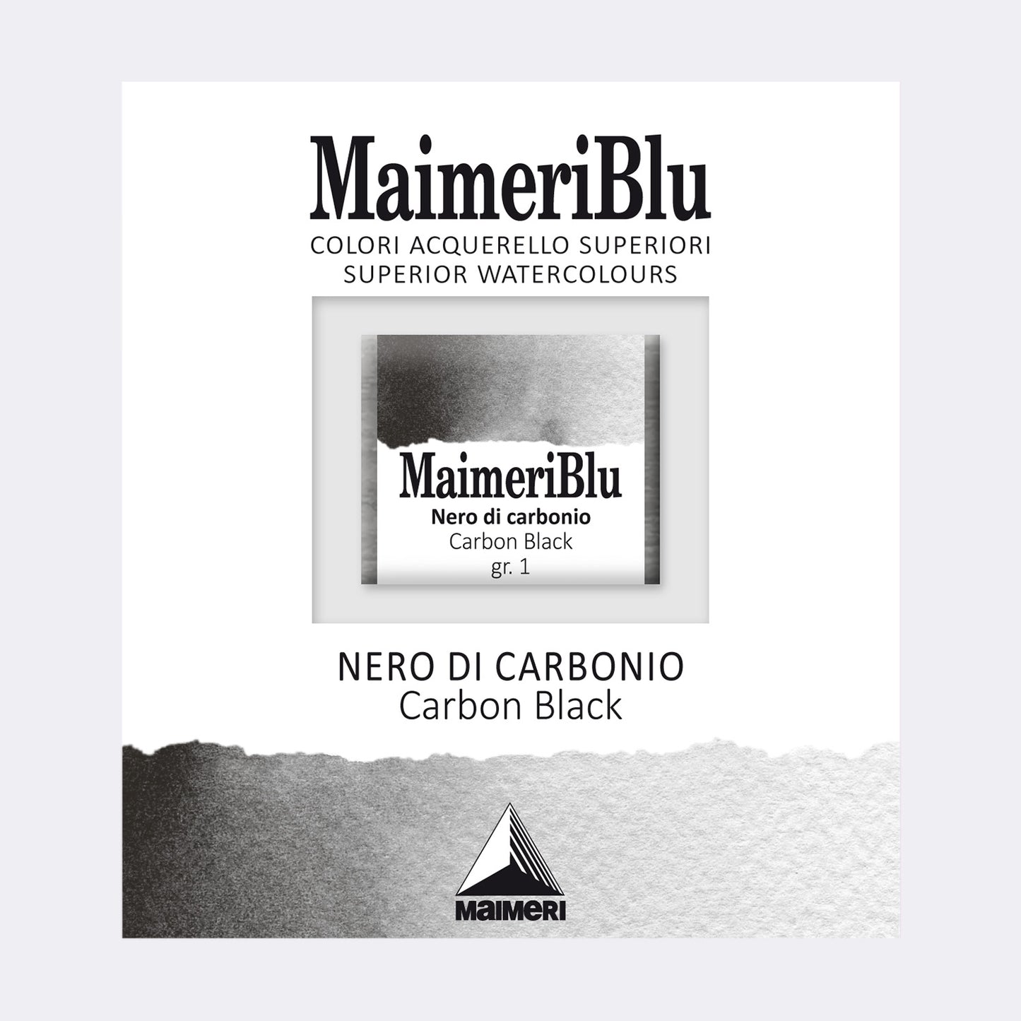 AQUARELA MAIMERIBLU ARTISTS HALF PAN 537 CARBON BLACK