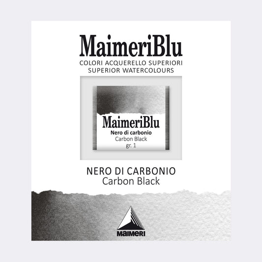 AQUARELA MAIMERIBLU ARTISTS HALF PAN 537 CARBON BLACK