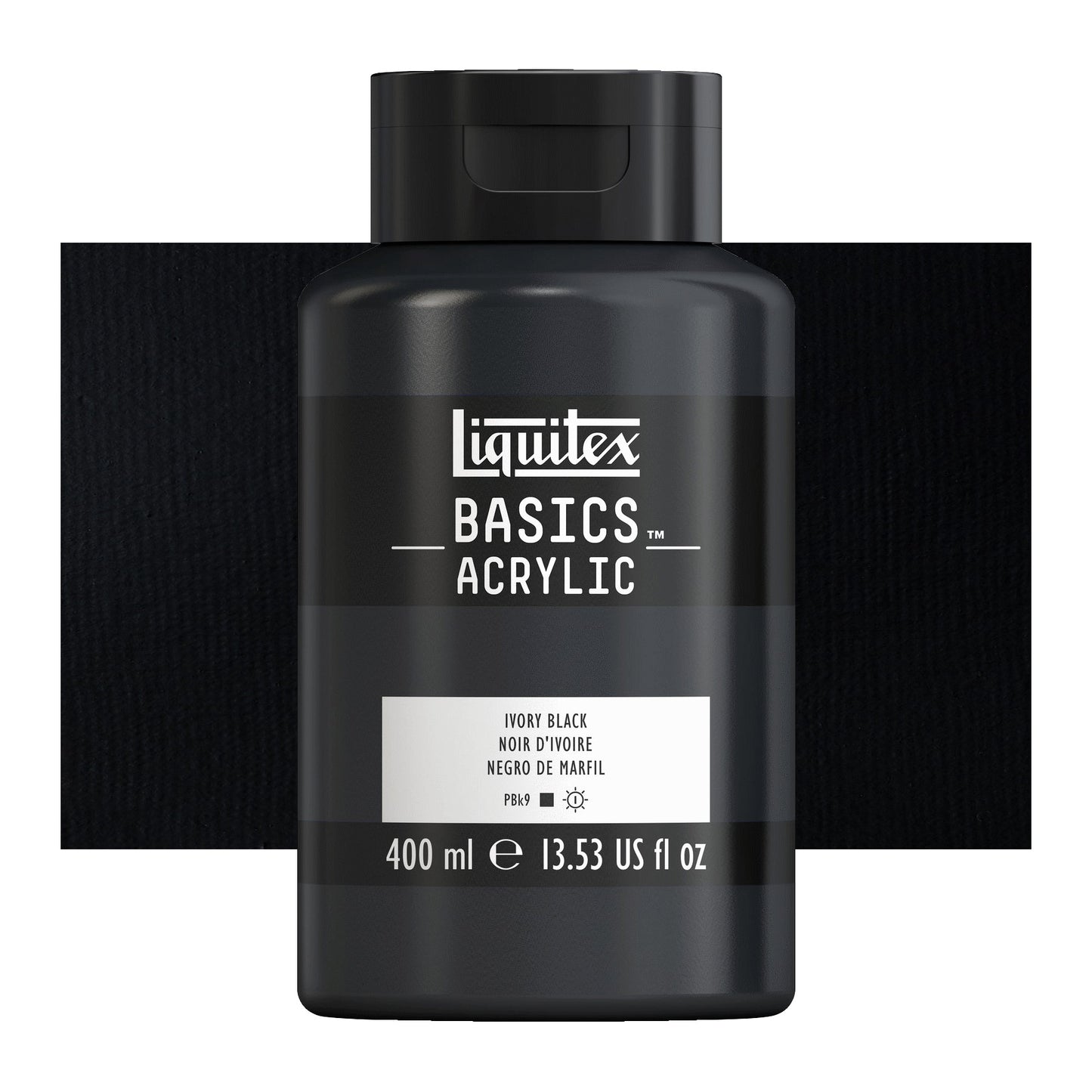 ACRILICA LIQUITEX BASICS 400ML 726 IVORY BLACK