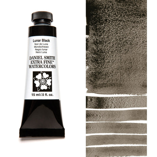 AQUARELA DANIEL SMITH 15ml EXTRA FINE Lunar Black 049