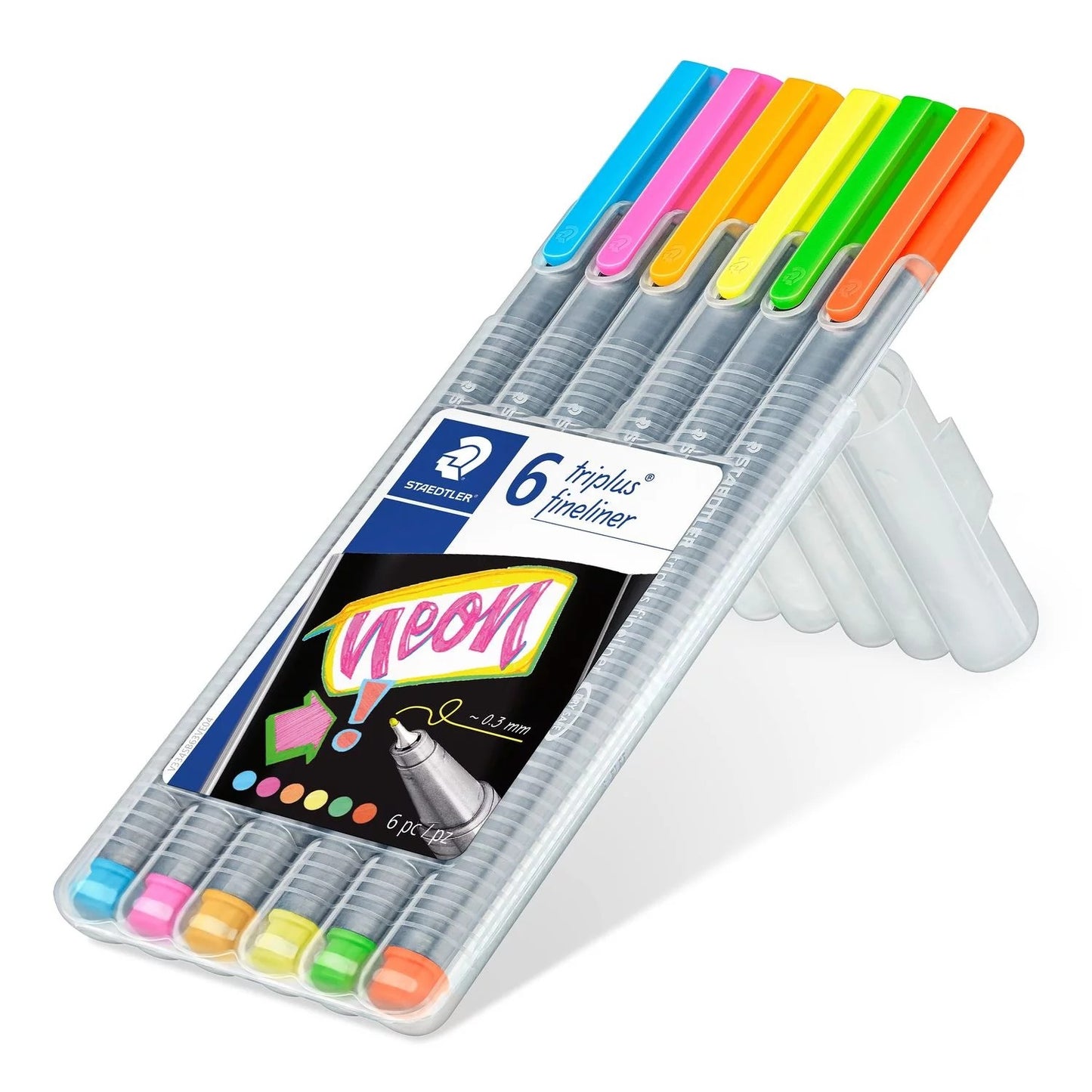 CANETA STAEDTLER TRIPLUS FINELINER 06 CORES NEON 334 SB6CS3