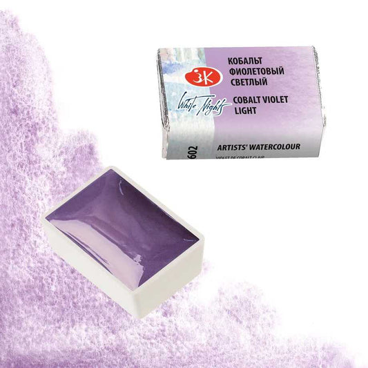 AQUARELA WHITE NIGHTS 602 TONS GRANULADOS COBALT VIOLET LIGHT FULL PAN