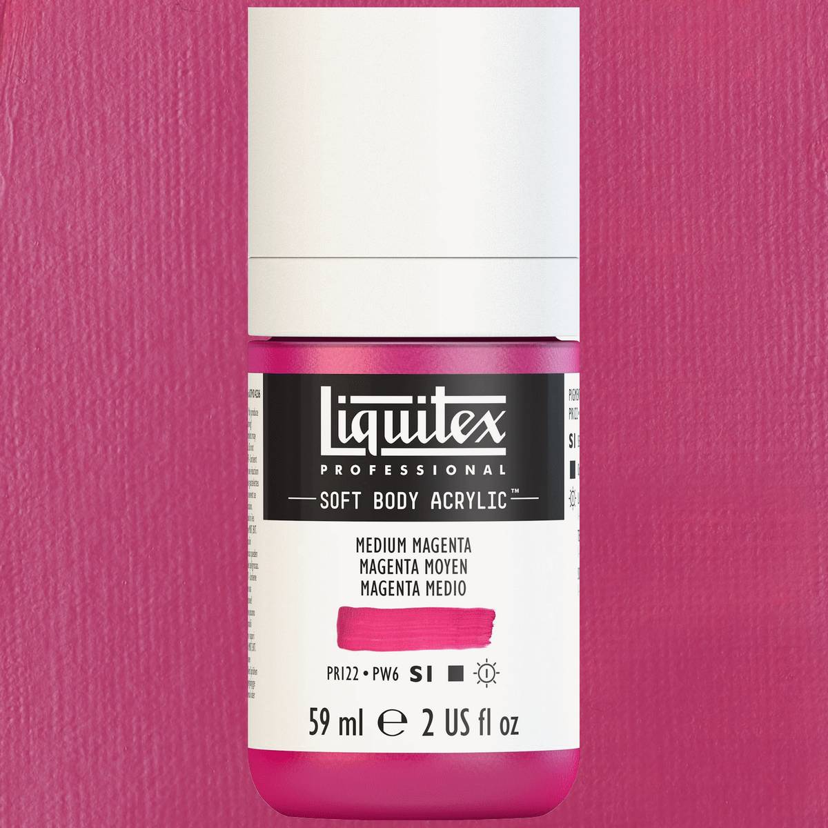 ACRILICA LIQUITEX SOFT BODY 59ML 500 MEDIUM MAGENTA S1 1959500