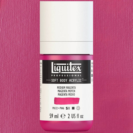 ACRILICA LIQUITEX SOFT BODY 59ML 500 MEDIUM MAGENTA S1 1959500